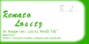 renato lositz business card